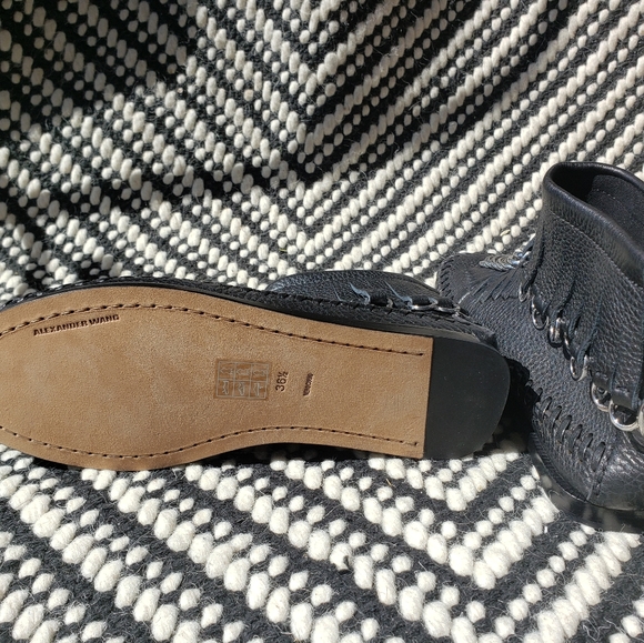 Alexander Wang leather moccasin booties